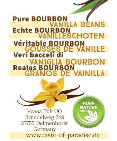 Bourbon Vanilla Pods - 20 Pieces (12-13cm) | 100% Natural Madagascar | Fresh Juicy & High Vanilla Content | Top Gourmet Quality - Buy Online on GoSupps.com