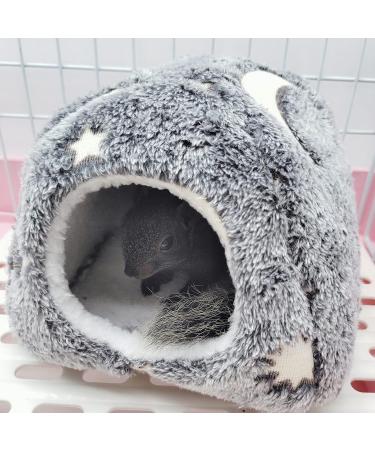 LeerKing Glow in the Dark Guinea Pig Bed - Small Pet Hideout Nest for Rabbits, Chinchillas, Ferrets, and More - Grey - Size M - Buy Online on GoSupps.com