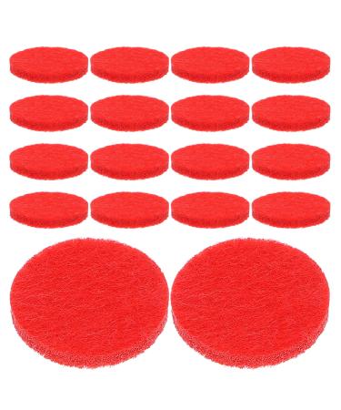 Zerodeko 100pcs 2.2cm Replacement Refill Pads for Diffuser Necklace Diffuser Bracelet Car Diffuser Vent Clip Red
