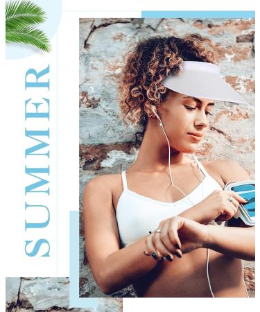 3 Pcs Cloth Covered Sports Sun Visor Set for Women & Men - Black, Navy Blue & White - Buy Online on GoSupps.com