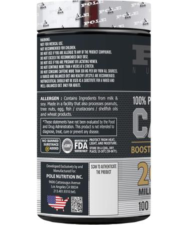 Caffeine Capsules for Energy & Focus | 200mg | 100 Count | Boost Endurance | International Shipping - Buy Online on GoSupps.com