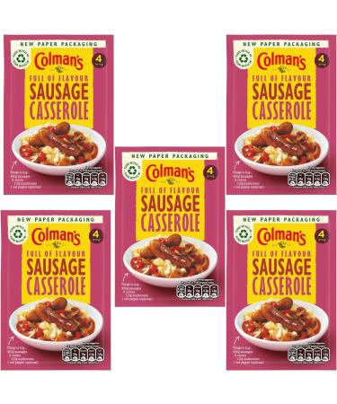 Colman's Bundle with Colman s Sausage Casserole Recipe 39g (Pack of 5) Mix perfect with mash quick to prepare casserole mix seasoning - Buy Online on GoSupps.com