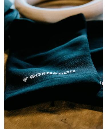 Gornation Elbow Bandages - Elastic Sleeves for Calisthenics & Bodybuilding - Unisex Fitness Support - 1 Pair Black - Buy Online on GoSupps.com