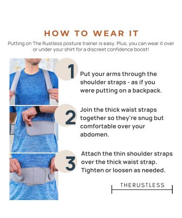 Posture Corrector for Men & Women - Comfortable Back Brace & Spine Support - XXL Gray - Buy Online on GoSupps.com