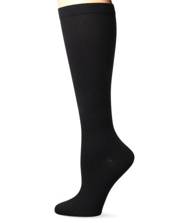 Activa 15-20 mmHg Sheer Therapy Women's Socks, Black, Large
