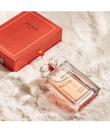D'e Siso Classic Red Sweet Perfume for Women - Eau de Toilette Floral Fragrance with Vanilla Orange Blossom Bulgarian Rose Vetiver Tonka and Musky Ingredients - Perfume de Mujer (100ml 3.4Oz) - Buy Online on GoSupps.com