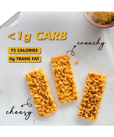 Just the Cheese Bars - Low Carb Baked Keto Snack with High Protein - Gluten Free Cheese Crisps - Grilled Cheese Flavor - 0.8 oz (Pack of 10) - Buy Online on GoSupps.com