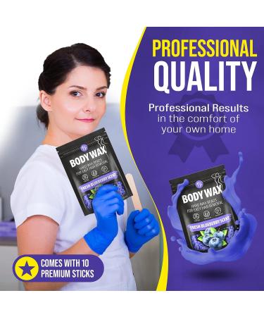 Wax Beads for Hair Removal - Hard Wax Bikini, Body, Brazilian Waxing Beads - 1lb Blueberry Wax - Cera Para Depilar - Pack of 1 - Buy Online on GoSupps.com
