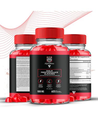 (2 Pack) Alpha Bites Gummies AlphaBites Canada Natural Advanced Male Strength And Overall Health Support Supplement Gummy AlphaBites Natural Advanced Male Strength Bonbons G lifi s (120 Gummies) - Buy Online on GoSupps.com