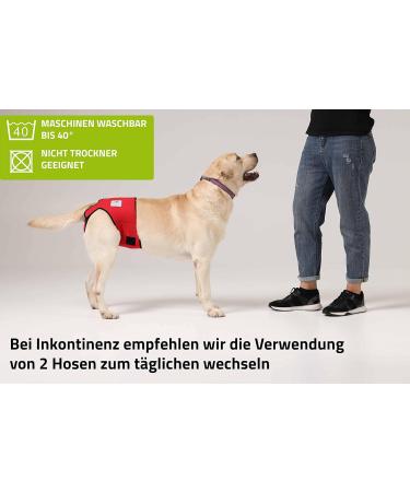 Nature Pet Funeral Pants 2.0 - Soft Incontinence Dog Diapers for Bitches (S3) - Hygienic Black Design No Annoying Rod Threading - Buy Online on GoSupps.com