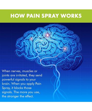 Premiere's Pain Spray All-Natural Menthol & Peppermint Oil Herbal Blend for Joint and Nerve Pain Muscle Soreness Sprains Cramps Sports Injuries Back Pain & Neck Shoulder Aches - One Pack 4 Fl Oz (Pack of 1) - Buy Online on GoSupps.com