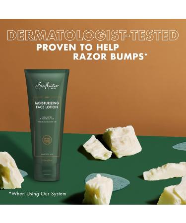 SheaMoisture Men Daily Moisturizing Face Lotion 2 Pack - Hydrating Skin Care with Shea Butter & Azelaic Acid for Razor Bump Prevention - 3.5 Fl Oz Each - Buy Online on GoSupps.com