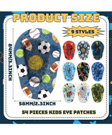 54 Pcs Kids Eye Patches - Fun Designs for Amblyopia & Cross Eye | Adhesive Toddler Eye Patches - Buy Online on GoSupps.com