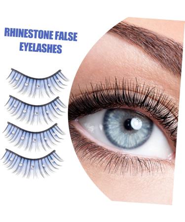 HONMEET 5 Pairs Cosplay Lashes Fake Eyelashes Reusable Black Eyelashes Rhinestone Eyelashes Natural False Eyelashes Soft Light Fake Lash Segmented False Eyelashes 5d False Eyelashes Fiber - Buy Online on GoSupps.com