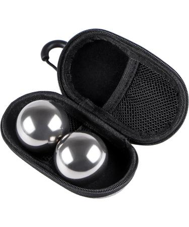 Buy BIMUYI 2 Pcs Meditation Balls - 304 Stainless Steel Baoding Balls 40mm for Hand Exercise - Includes Case | International Shipping - Buy Online on GoSupps.com