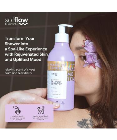 Soflow Harmonizing Blackberry & Plum Shower Gel - Refreshing Clean with Kaolin & Tocopherol Formula - Buy Online on GoSupps.com