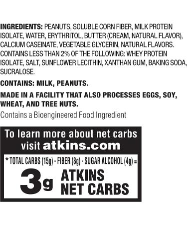 Atkins Protein Cookie Peanut Butter - 4 Count, 5.52 Ounce (Pack of 4) - Buy Online on GoSupps.com