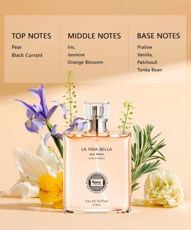 Hybrid & Company La Vida Bella Perfume for Women Graceful Natural Spray with a Sophisticated Aroma 3.4 Fl Oz - Buy Online on GoSupps.com