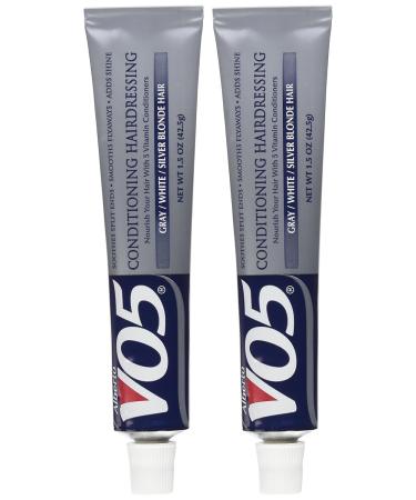 VO5 Conditioning Hairdressing Gray/Silver 1.5oz (Pack of 2) - Moisturizing Hair Treatment - Buy Online on GoSupps.com