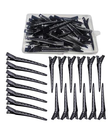Huaziz 40 pieces 9cm alligator hair clips hair clips crocodile terminals hairpise metal ideal for hairstyle and other hair accessories but also great for tinkering black 40 pieces alligator hair clip 90mm