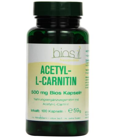 Bios Acetyl-L-Carnitin 500 mg 100 Kapseln 1Pack (1 x 59 g)