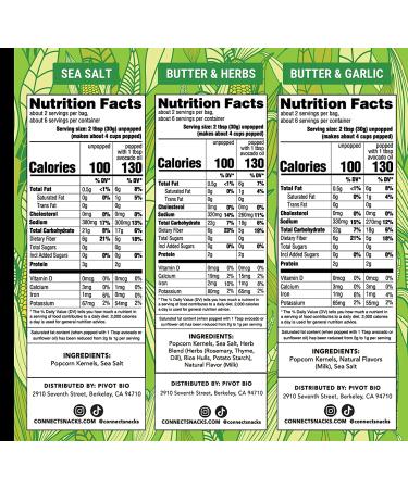 Non-GMO Gourmet Microwave Popcorn | Real Herbs & Spices | Family Farmed & Sustainable | No Palm Oil | Classic Variety (9 Pack) - Buy Online on GoSupps.com