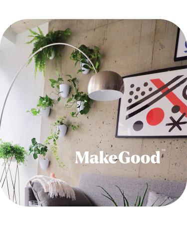Set of 3 MakeGood Virgo Wall Planters: Lightweight, Easy to Water & Install, Melamine Plastic - Create Your Vertical Garden - Buy Online on GoSupps.com