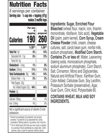 Betty Crocker Cinnamon Muffin Tops Baking Mix 13.4 oz Box - Buy Online on GoSupps.com