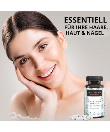 Hyaluronic Acid Capsules for Skin Hair & Nails | High-Dose 350mg | Vegan German Quality | Vitamin C B12 Biotin & More - Buy Online on GoSupps.com
