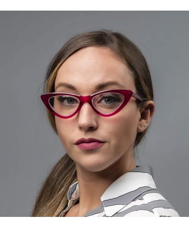 Yogo Vision Reading Glasses 5 Pk Readers for Women Cateye Eyeglasses and Light Spring Hinge Frame +2.75 Set of 5: Black  Grey  Pink. Hot Pink  Brown Havana 2.75 x - Buy Online on GoSupps.com
