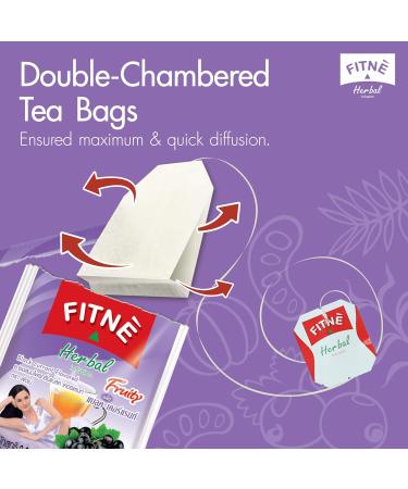 FITN Black Currant Herbal Green Tea Fruity Garcinia Senna Infusion Gentle Detox Cleansing Boost Antioxidant Wellness Tea No Calories 15 Tea Bags 15 Tea Bags (Pack of 1) - Buy Online on GoSupps.com
