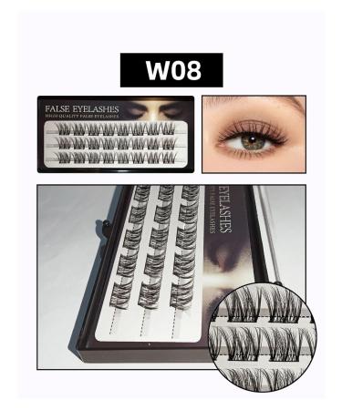 Shop Reusable Thick Natural False Eyelashes - 8mm Clustered Styles | International Shipping Available - Buy Online on GoSupps.com