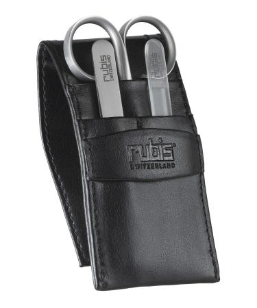 Rubis Manicure Set with Nail Scissors and Nail File - Nail Set Small 3 Pieces with Tweezers - Nail Care Set