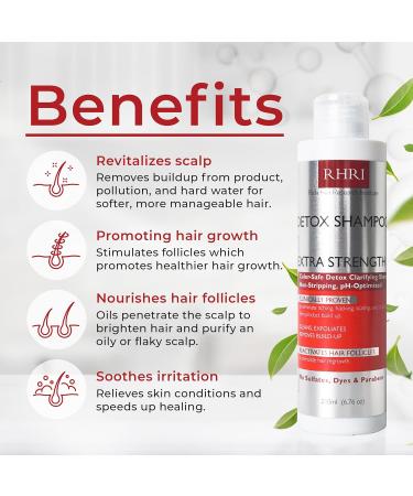 Detox Shampoo for Product Build-Up | Clarifying & Nourishing Formula for All Hair Types | Detoxify & Regrow Hair - Buy Online on GoSupps.com