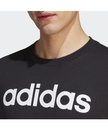 Buy adidas Men's Essentials Long Sleeve T-Shirt - XL Black Embroidered Logo International Shipping Available - Buy Online on GoSupps.com