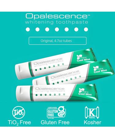 Opalescence Teeth Whitening Toothpaste Original Formula Oral Care Gluten-Free - Cool Mint  - 4.7 Oz - Pack of 2 - Buy Online on GoSupps.com
