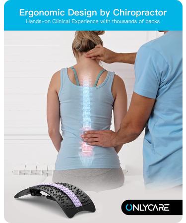 2022 Upgraded Adjustable Back Stretcher for Pain Relief with Magnetic Massage Points - Chiropractor Designed Spine Board for Sciatica, Scoliosis, Herniated Discs - Buy Online on GoSupps.com