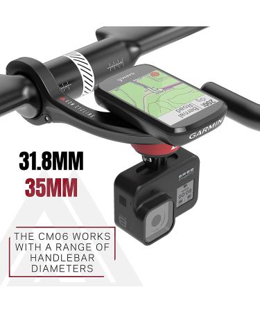KOM Cycling CM06 Quick Release GoPro Computer Mount for Wahoo and Garmin Bike Computers - Edge 1030, Elemnt Roam Compatible - Carbon Combo Kit with GoPro Adapter - Buy Online on GoSupps.com