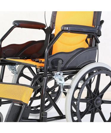 Wheelchair Lightweight Folding Travel Wheelchair Multifunctional Self-propelled Wheelchair Suitable for Adults and The Elderly (Orange) - Buy Online on GoSupps.com
