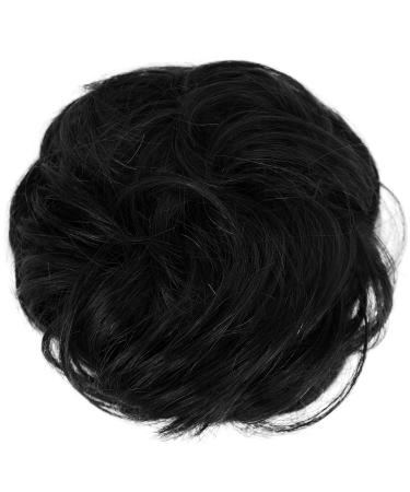 Buy BARSDAR 100% Real Hair Part Hair Tie - 32g Curled Messy Bun Extensions for Women & Girls - Large Full Updos - Black - 1 PC - Buy Online on GoSupps.com