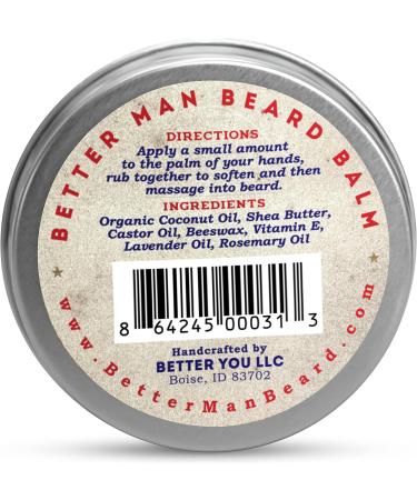Better Man Beard Original Kit - 3-Piece Grooming Set with Moisturizing Balm Conditioning Oil & Sandalwood Comb | International Shipping - Buy Online on GoSupps.com