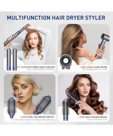 TANSHINE Blow Dryer Brush - 5 in 1 High-Speed Hot Air Styler for Fast Drying Curling Volumizing & Straightening | International Shipping Available - Buy Online on GoSupps.com