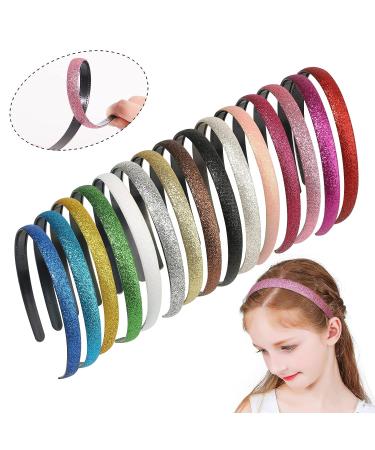 Doboi 15 Colors Sparkle Toddler Headbands - Glitter Thin Head Bands for Girls - No Slip Fashion Hairbands - Buy Online on GoSupps.com
