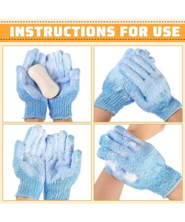 20 Pieces Exfoliating Gloves | Double Sided Bathing Glove for Body Scrub | Hand Scrub Mitt for Spa Massage | 9 Colors Available - Buy Online on GoSupps.com
