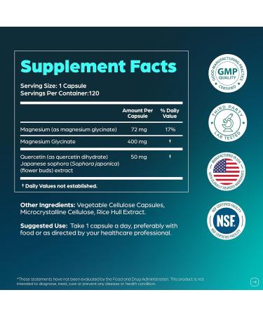 Sandhu's Vitamin D3 K2 Bundle with Magnesium Glycinate with Quercetin Capsules | Supports Quality Sleep Relaxation Immune Muscle Teeth Health & Energy - Buy Online on GoSupps.com