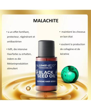 Lumineo Hair Serum with Black Seed Oil Malachite and UV Filter - ideal for Lumineo Hair Dryer with Serum Diffuser - Buy Online on GoSupps.com