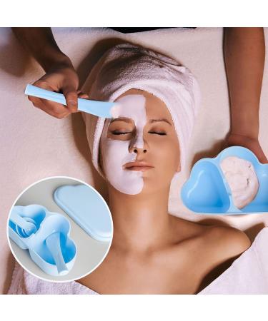 Caliee 6 in 1 Face Mask Mixing Bowl Set - DIY Facial Mask Kit for Women | Blue Face Mask Applicator & Mixing Tools - Buy Online on GoSupps.com