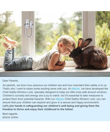 eSynic Window Restrictor 8Pcs Set - Child Safety Locks for Upvc Windows | White, Durable & Reliable with Screws&Keys - Buy Online on GoSupps.com