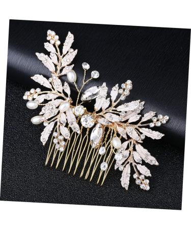 Didiseaon Rhinestone Hairpin Bridal Hair Clip Pearl Hair Clip Wedding Hair Clip Wedding Hair Comb Rhinestone for Hair Rhinestone Side Comb Hair Teasing Comb Bride Dress Hair up - Buy Online on GoSupps.com