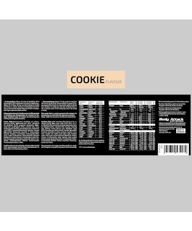 Body Attack Extreme Whey Deluxe - Cookies N Cream 500g | Protein Powder with Triple Whey Complex CFM Isolate - Low Fat & Sugar - Made in Germany - Buy Online on GoSupps.com